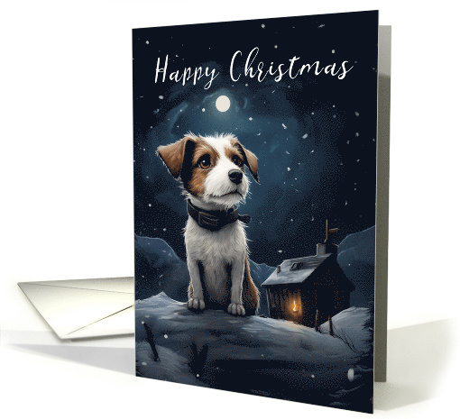 Jack Russell Christmas with a Russell and Snow Scene... (1813242)