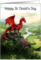 Red Dragon On The Mountain Happy David’s Day card