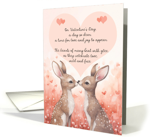 Valentine's Day with Two Loving Deer and a Large Heart... (1819792)