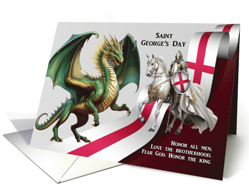Happy Saint George's Day with Dragon and Saint George on... (1822806)