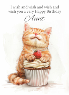 Aunt Birthday Cat...