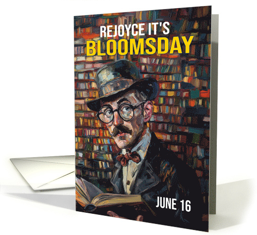 Bloomsday with Play on Words James Joyce Rejoyce June 16th card