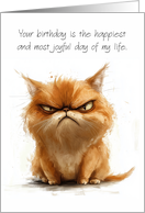 Grumpy Humor your Birthday is the Happiest Day of my Life card