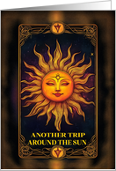 Birthday Tarot Another Trip Around the Sun with Dark Background card