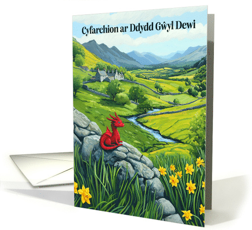 Saint David's Day in Welsh Cyfarchion ar Ddydd Gwyl Dewi card