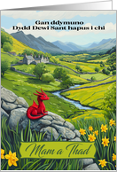 Saint David’s Day in Welsh for Mother and Father card