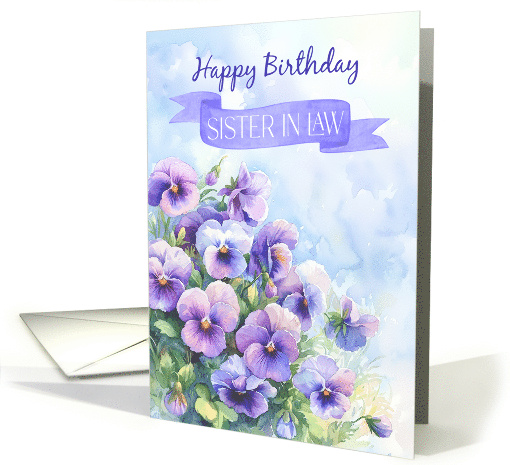 Sister in Law Pansies with Blue and Purple Tones Blended... (1939528)