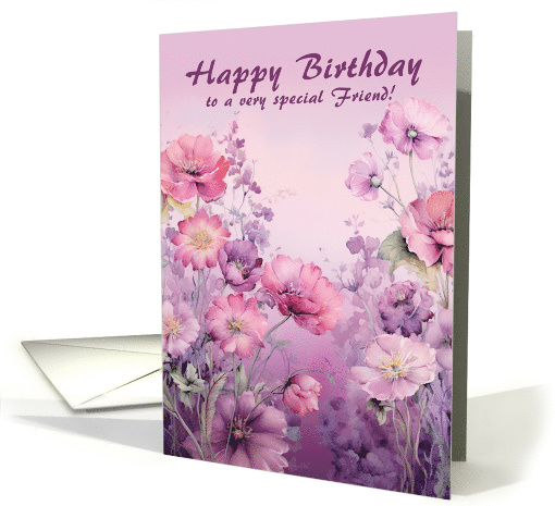 Happy Birthday to a Very Special Friend in Tones of Pinks... (1946474)