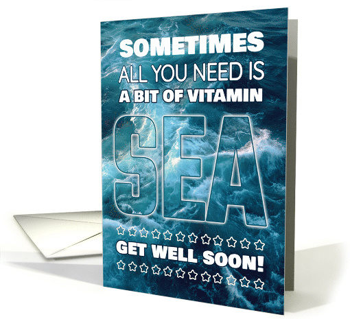 Get Well Soon with an Ocean Play on Words Sea card (1983038)