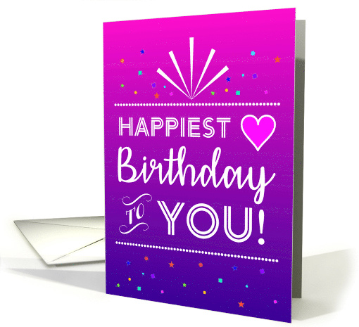 Happiest Birthday to You!! card (1734824)