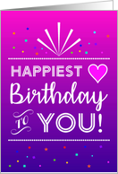 Happiest Birthday to You!! card