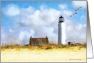 St. George Island Lighthouse blank note card