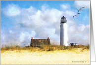 St. George Island Lighthouse blank note card