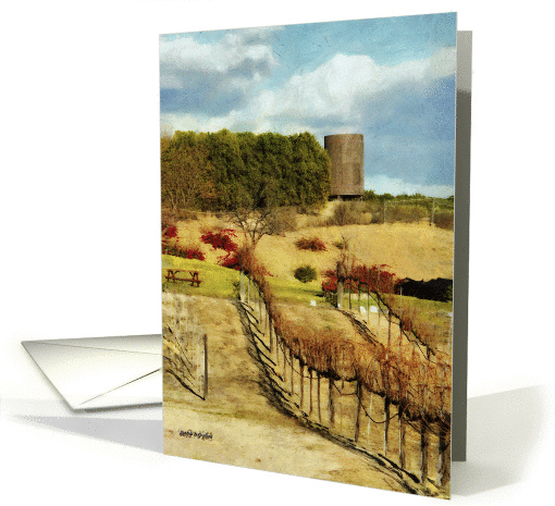 Temecula Wine Country in the Fall, General Blank Note card (1415064)