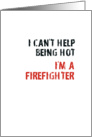 Firefighter New Job Congratulations Distressed Typography card