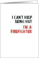 Firefighter New Job Congratulations Distressed Typography card