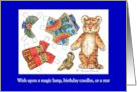 Tiger Paper Doll Birthday Kids Activity card