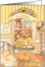 Nostalgic Teddy Bear Grandma on Mothers Day card