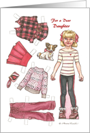 Paper Doll Valentine Daughter card