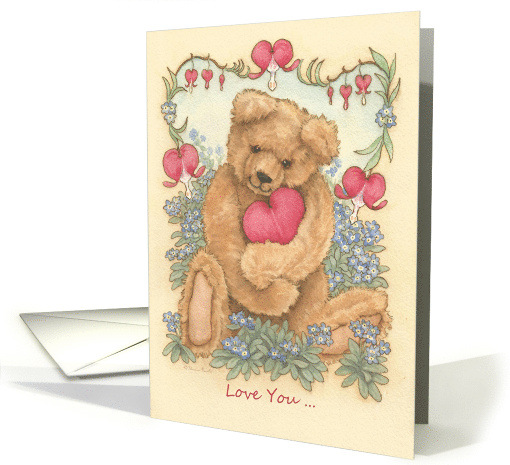 Valentine's Day Nostalgic Teddy Bear Valentine card (1722052)
