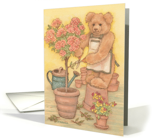 Nostalgic Gardening Teddy Bear Mothers Day card (1731396)