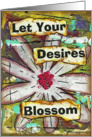 Let Your Desires Blossom, Blank Inside Card