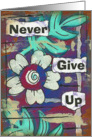 Never Give Up, Blank Inside card