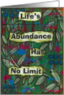 Life’s Abundance, Blank Inside card