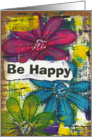 Be Happy, Blank Inside card