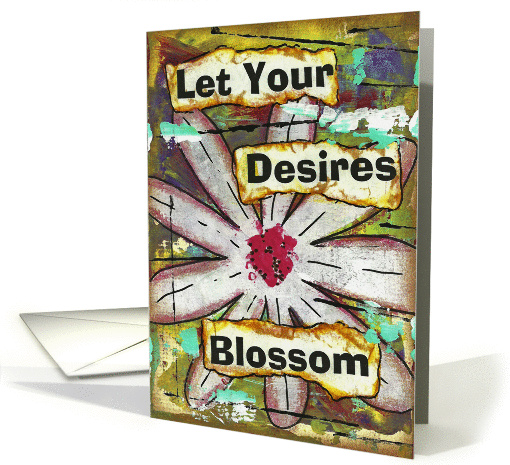 Let Your Desires Blossom, Blank Inside card (1361330)