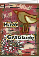 Have Gratitude, Blank Inside Card