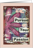 Pursue Your Passion, Blank Inside card