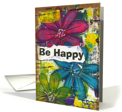 Be Happy, Blank Inside card (1362636)