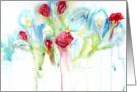 Easter Lillies and Roses in Watercolor card