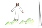 Easter Illustration The Ascension card