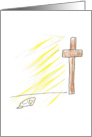 Cross Illustration Shining Light card