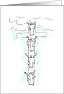 Easter Illustration Cross is Jacob’s Ladder card