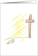 Cross Illustration Shining Light card