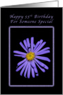 Happy 55th Birthday for Someone Special, Purple Aster card