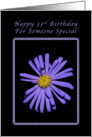 Happy 33rd Birthday for Someone Special, Purple Aster card