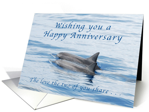Happy Anniversary, Dolphins card (1389724)