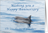 Happy Anniversary, Dolphins card