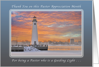 Thank You Pastor Appreciation month card
