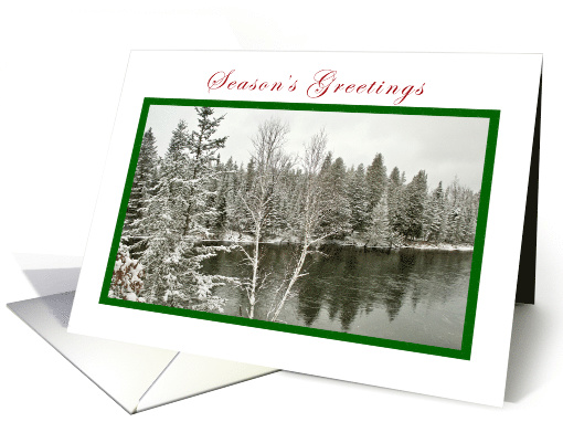 Season's Greeting AuSable River card (1507442)