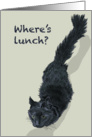Where’s Lunch? card