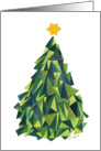 Season’s greeting - a stylish painted Christmas tree card