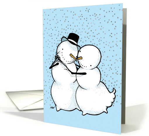 Season's Greetings - Dancing Snowmen card (1404598)