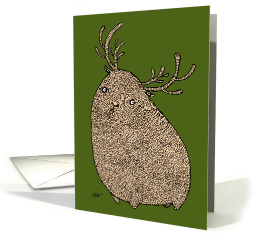 Happy Holidays! - Little Chubby Reindeer card (1404824)