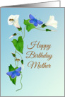 Happy Birthday Mother with Honey Bees and Adonis Blue Butterflies card