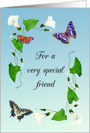 For a Very Special Friend, Happy Birthday with Butterflies card